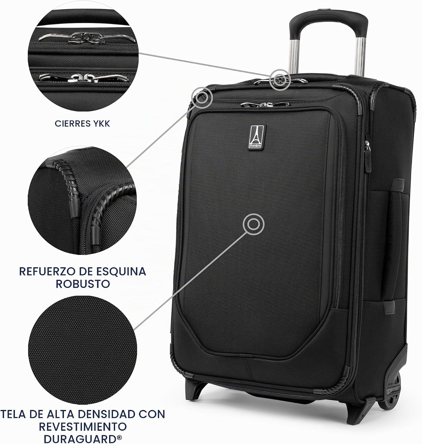 Travelpro Crew Classic - Equipaje expandible de 8 ruedas giratorias...