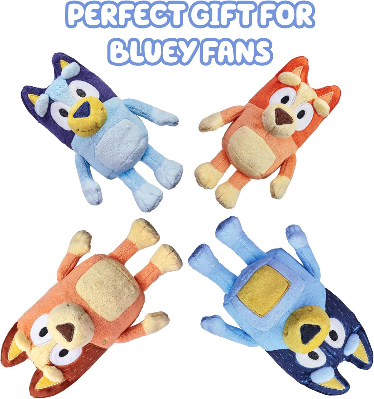 Conjunto de animales de peluche Bluey Heeler Family de 4, 7-8 pulga...