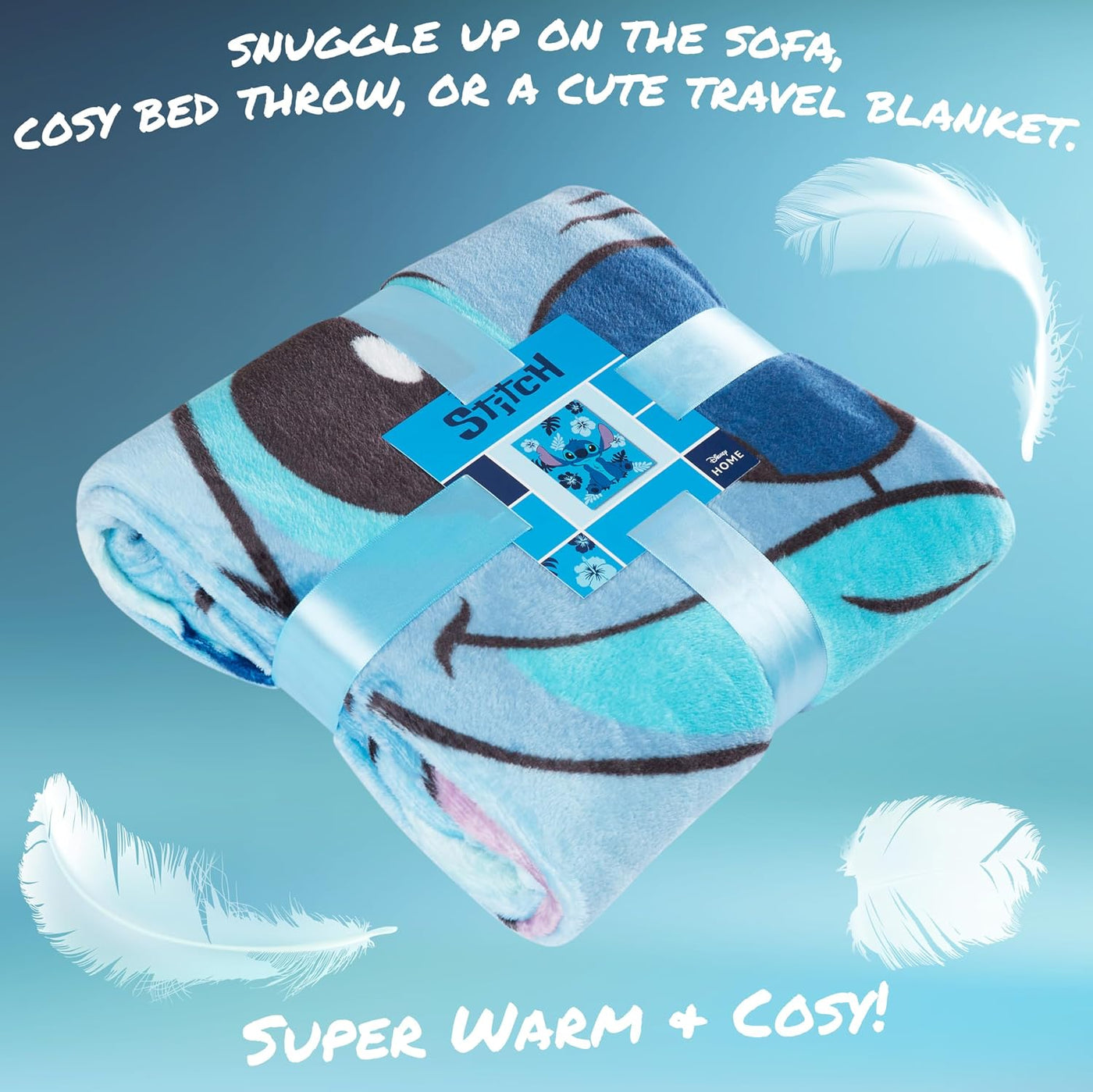Disney Stitch Manta Decorativa de Forro Polar Suave Accesorios para...
