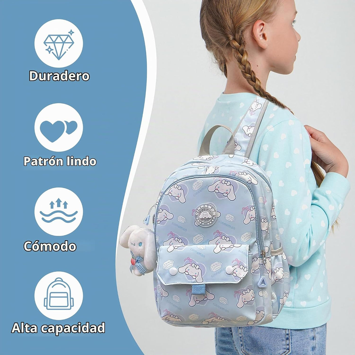 trettitre Mochila linda de anime para estudiantes, bolsa de viaje c...