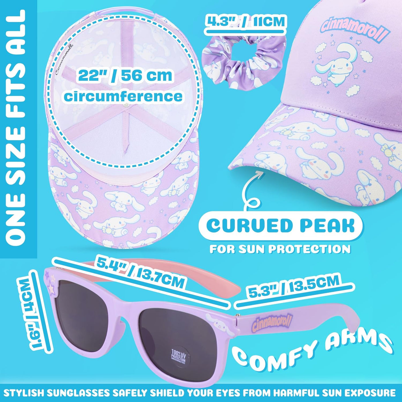 Get Trend Hello Kitty | Barbie | Squishmallows - Gorra de béisbol p...