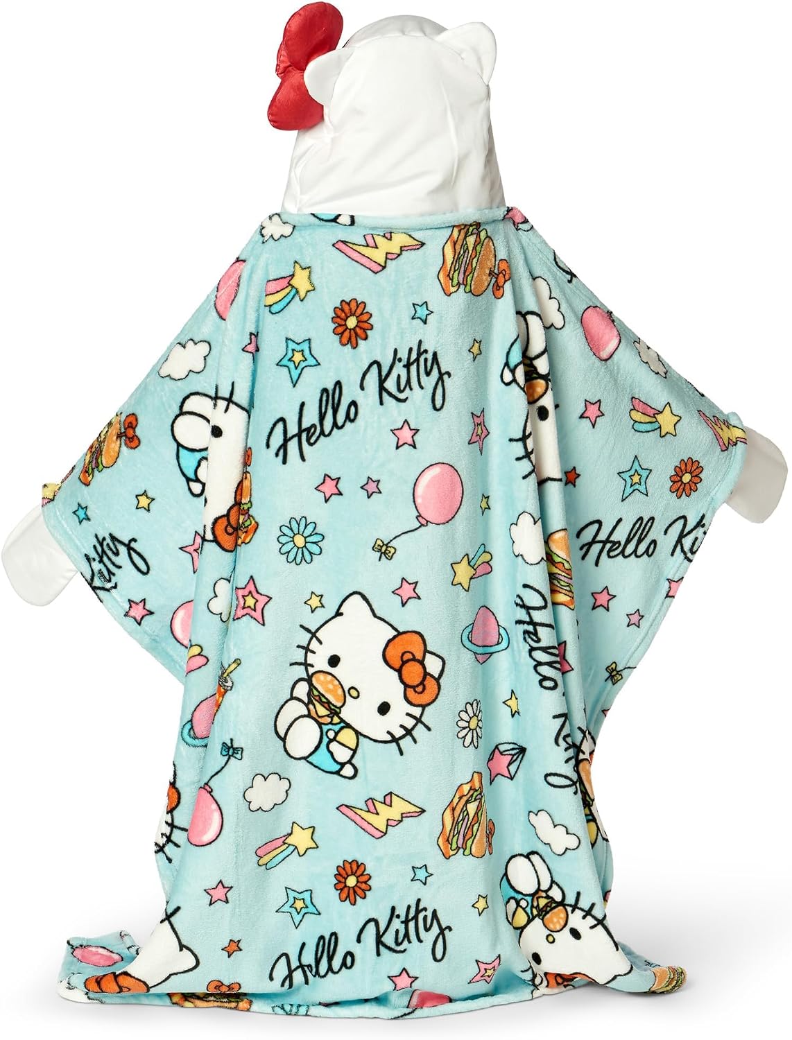 Northwest Sanrio Manta Hello Kitty, Manta con Capucha Usable, Capuc...
