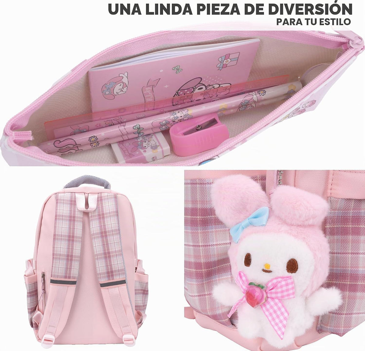 Juju Mochila Kawaii Rosa - Cosas Kawaii Lindas Mochila Kawaii - Moc...
