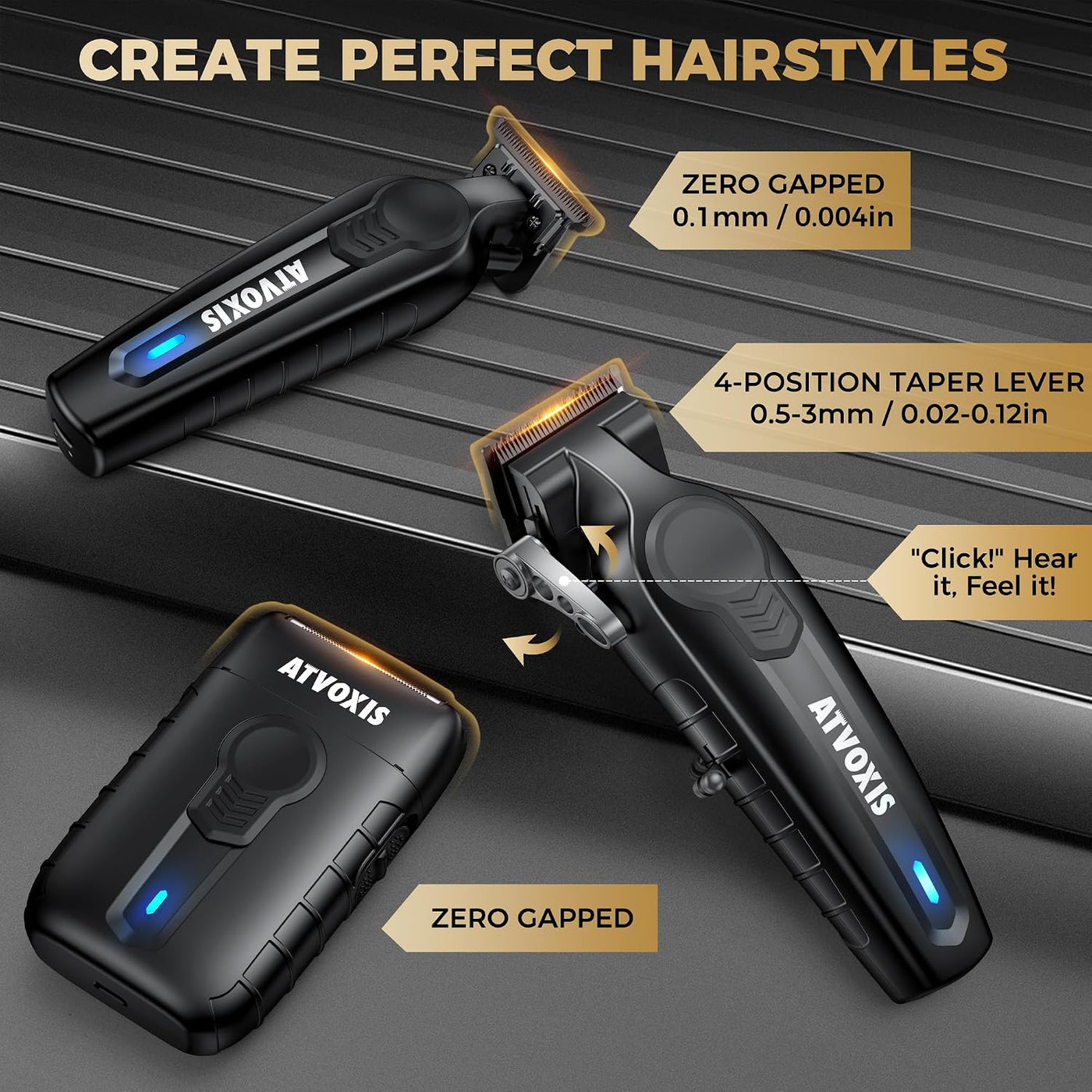 ATVOXIS Cortapelos para Hombres Profesional, Juego de Cortapelos y...
