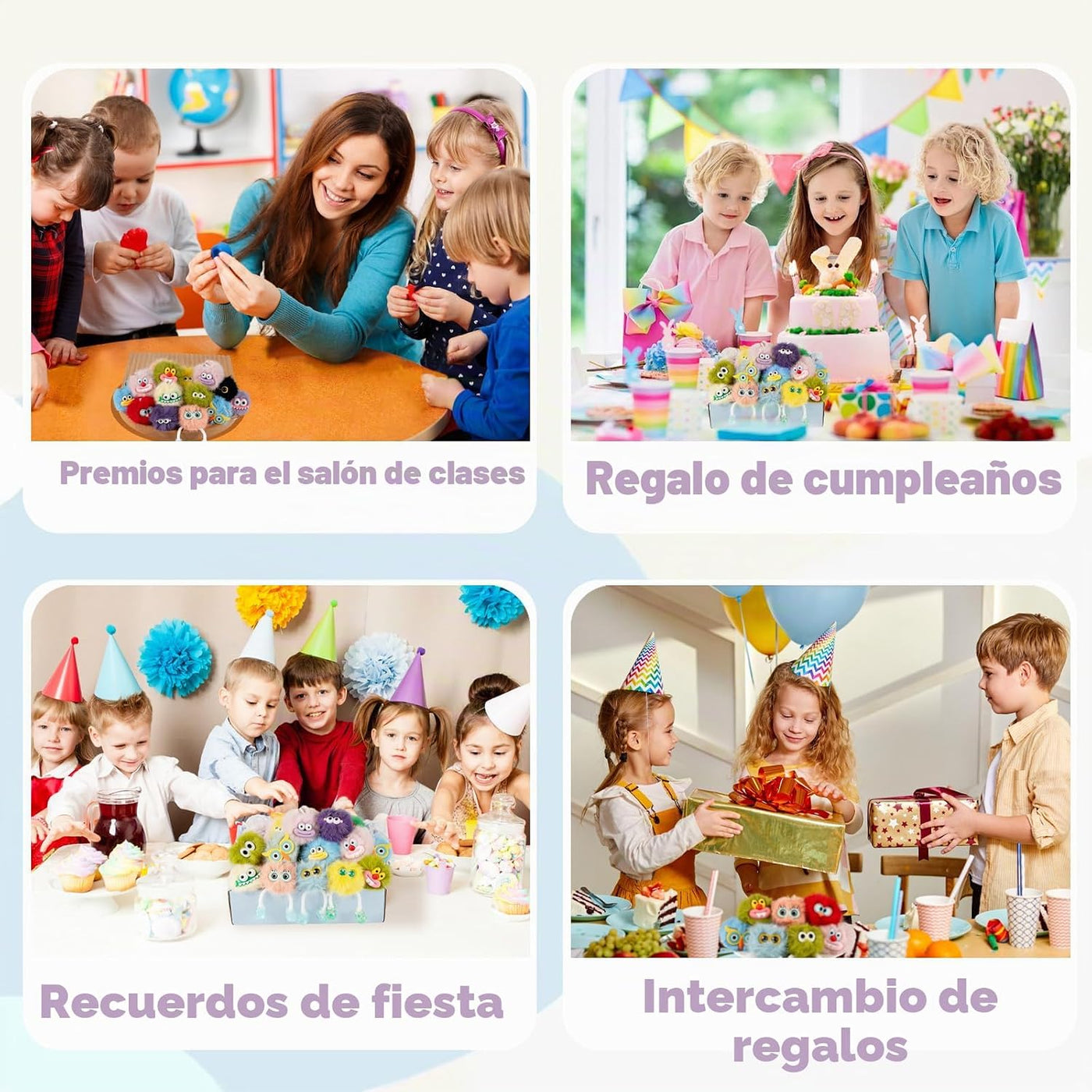OMyFav 30 llaveros de recuerdo de fiesta, llavero kawaii para cumpl...