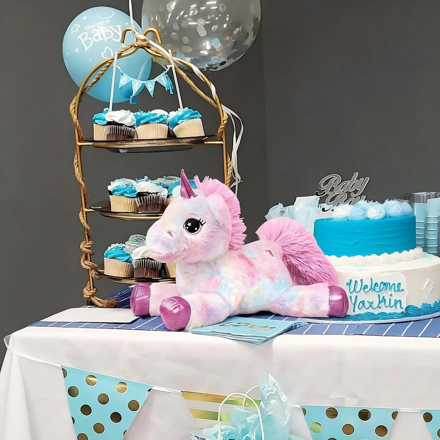 LELELONG - Animal de peluche de unicornio para niñas, regalo esponj...
