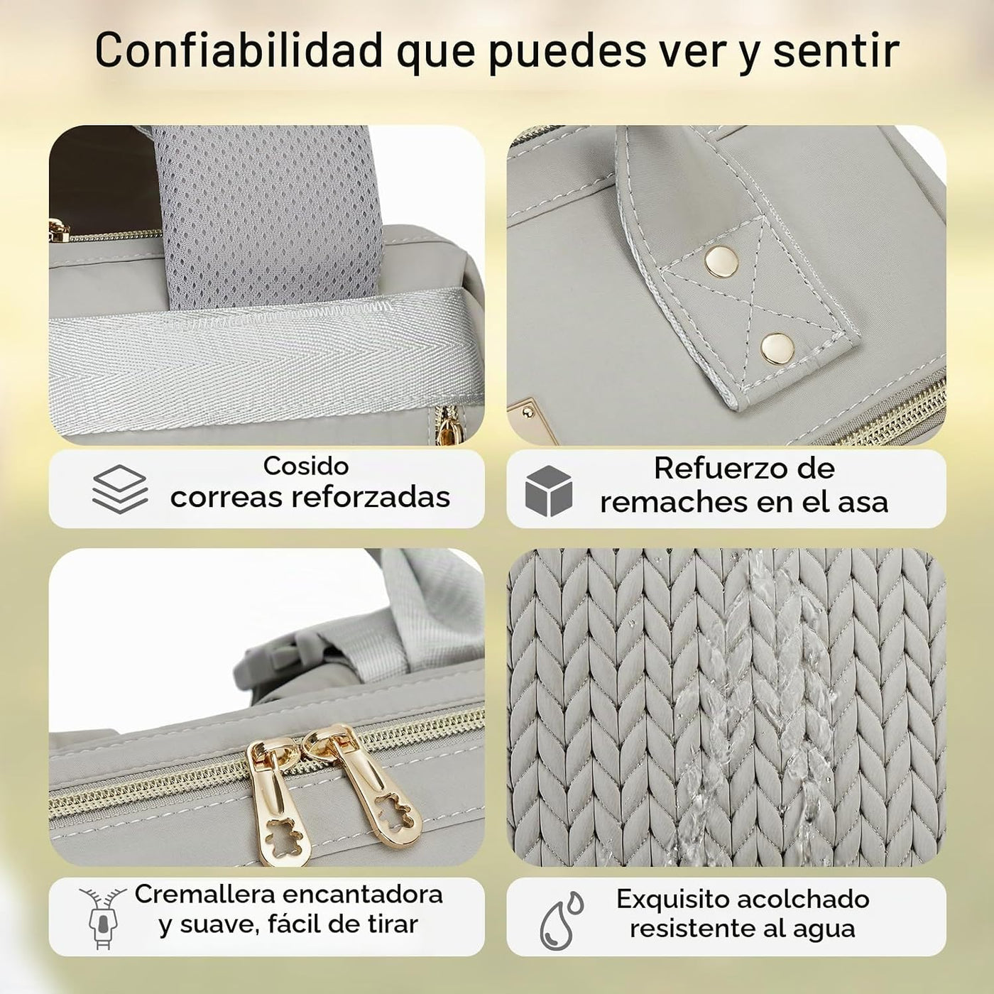 AIJIEKE Bolsa de pañales, mochila grande para pañales de bebé de ap...