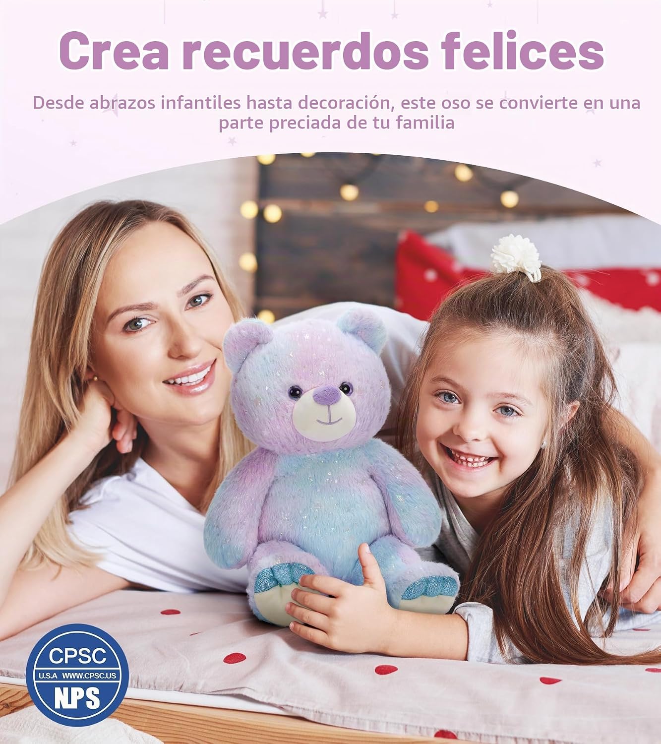 Tezituor Oso de peluche de peluche,Juguetes de peluche de oso arco...