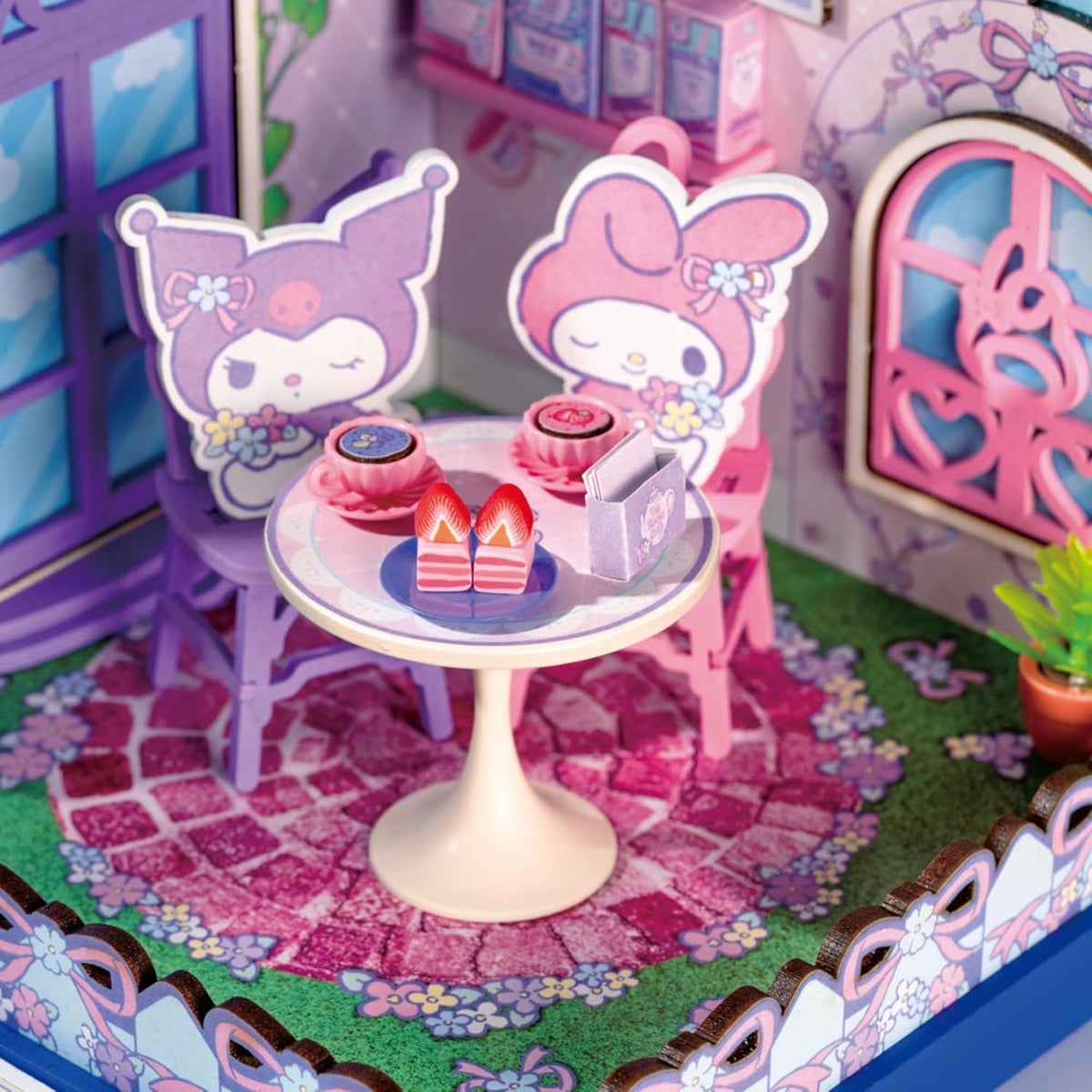 Hands Craft My Melody & Kuromi - Kit de casa en miniatura para...