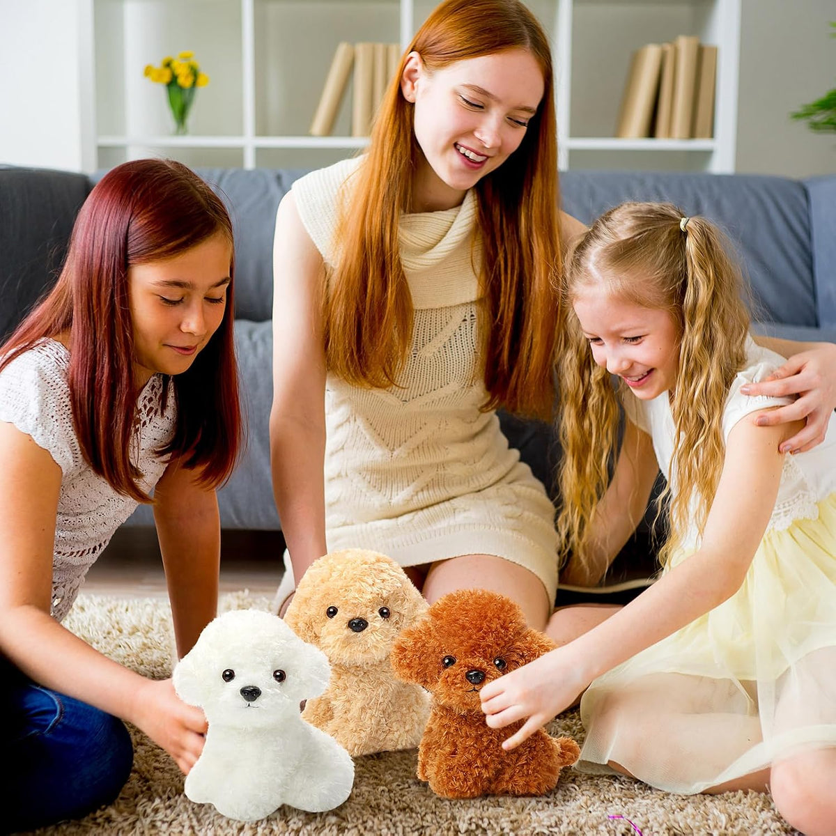 Harrycle - 6 animales de peluche para perros de 8 pulgadas a granel...