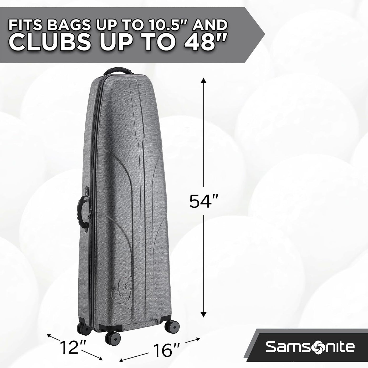 Samsonite Tour Deluxe - Funda rígida para golf, bolsa de viaje de g...