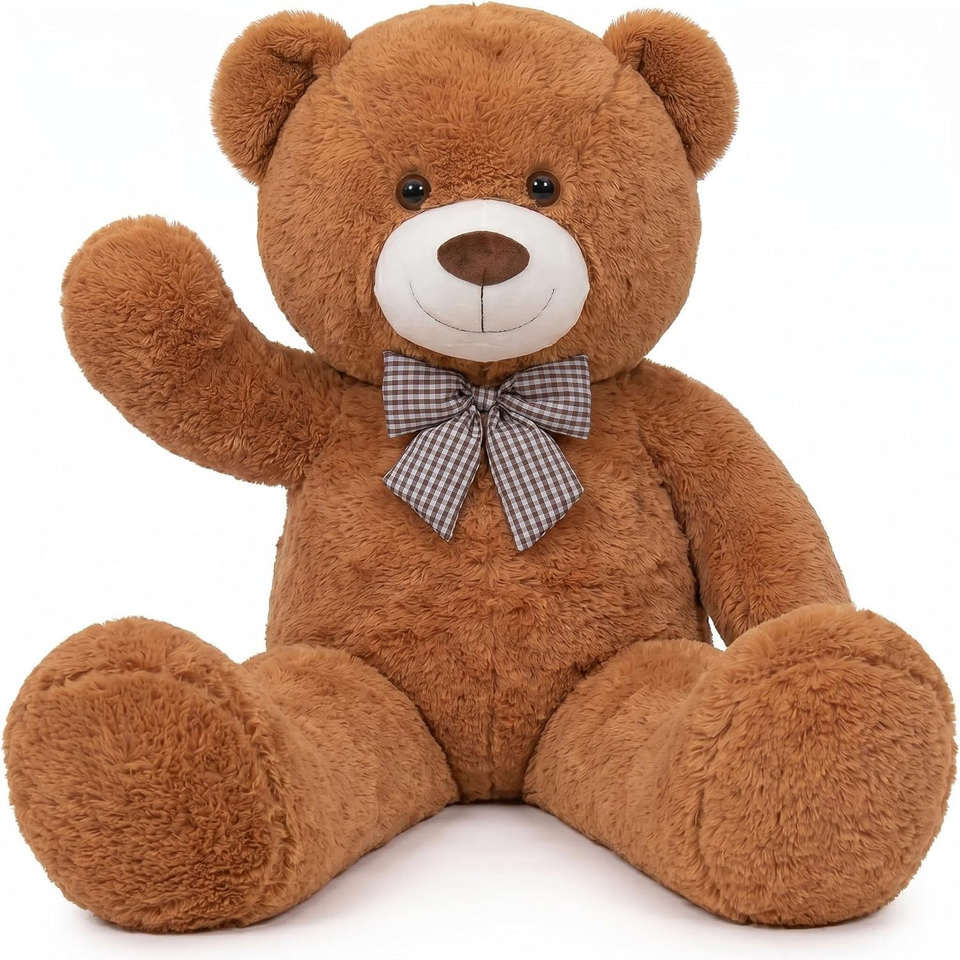 pelzutm Oso de peluche marrón gigante, animal de peluche grande de...