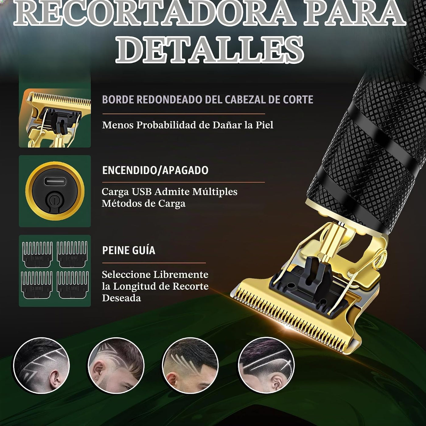 LQT Cortapelos para hombres profesionales, kits y juegos de recorta...