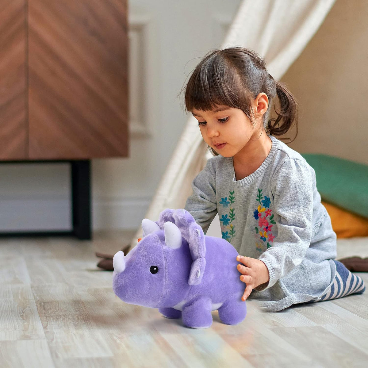 BenBen Animal de peluche de dinosaurio, juguetes de peluche de dino...