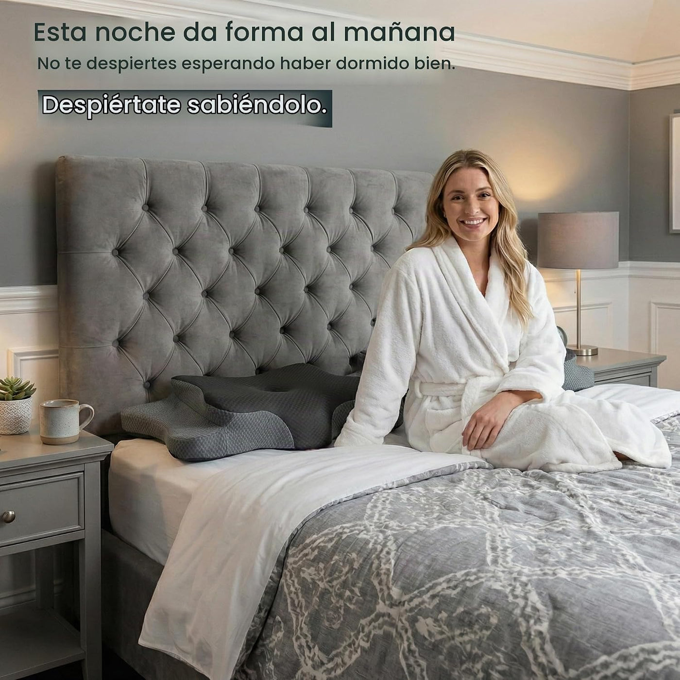 piluxx Almohada cervical ergonómica para dormir \u2013 Almohada cer...