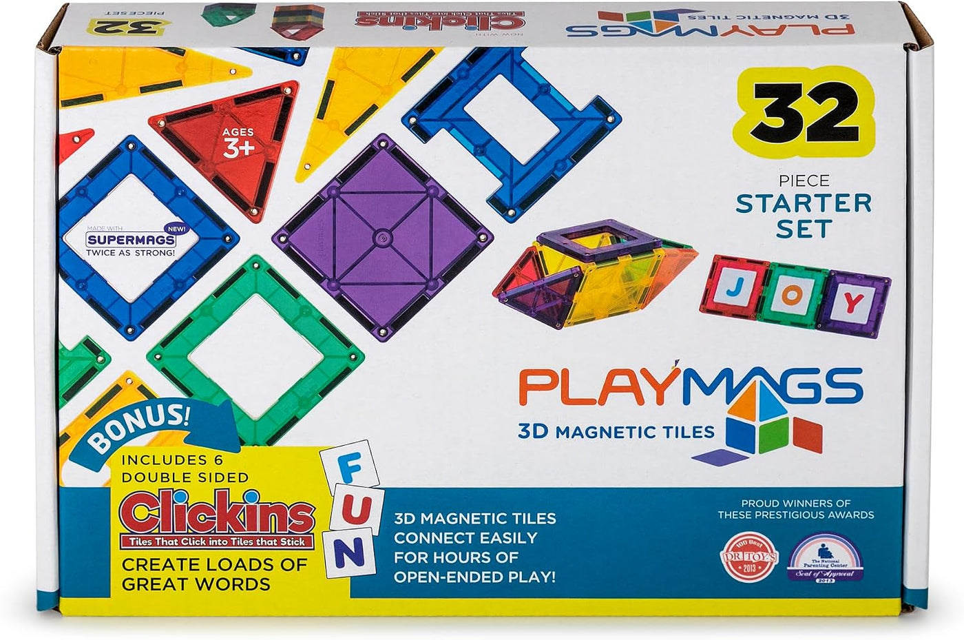 Playmags Azulejos Magnéticos de Colores - 38 piezas