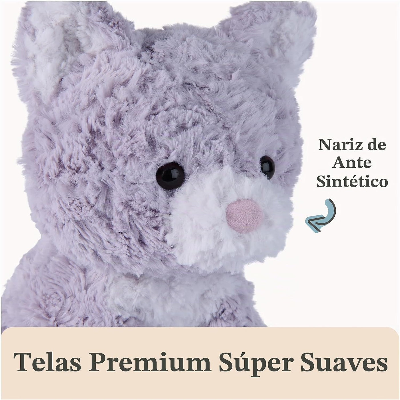 GUND Cozys Collection - Juguete de peluche de gatito de 10 pulgadas...