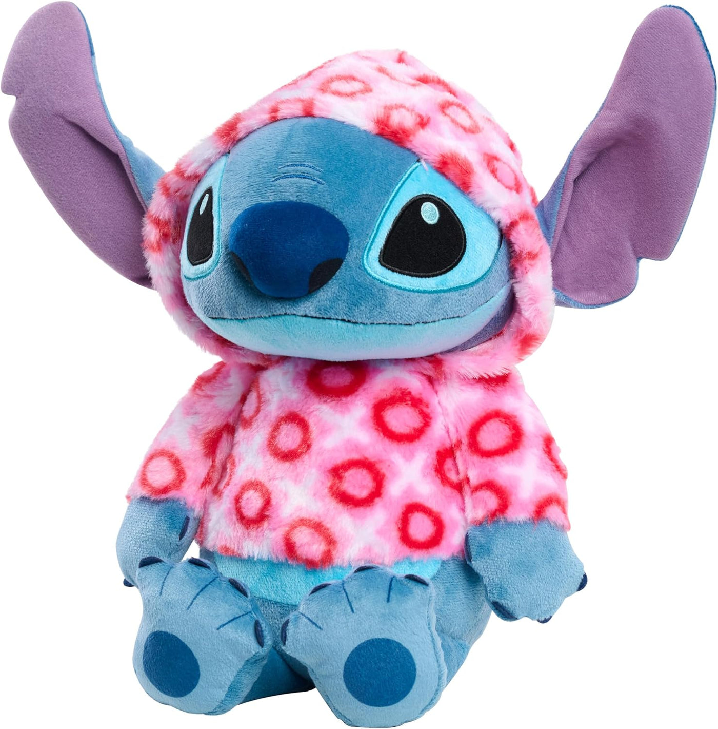 Disney Stitch - Sudadera grande con capucha de corazón de San Valen...