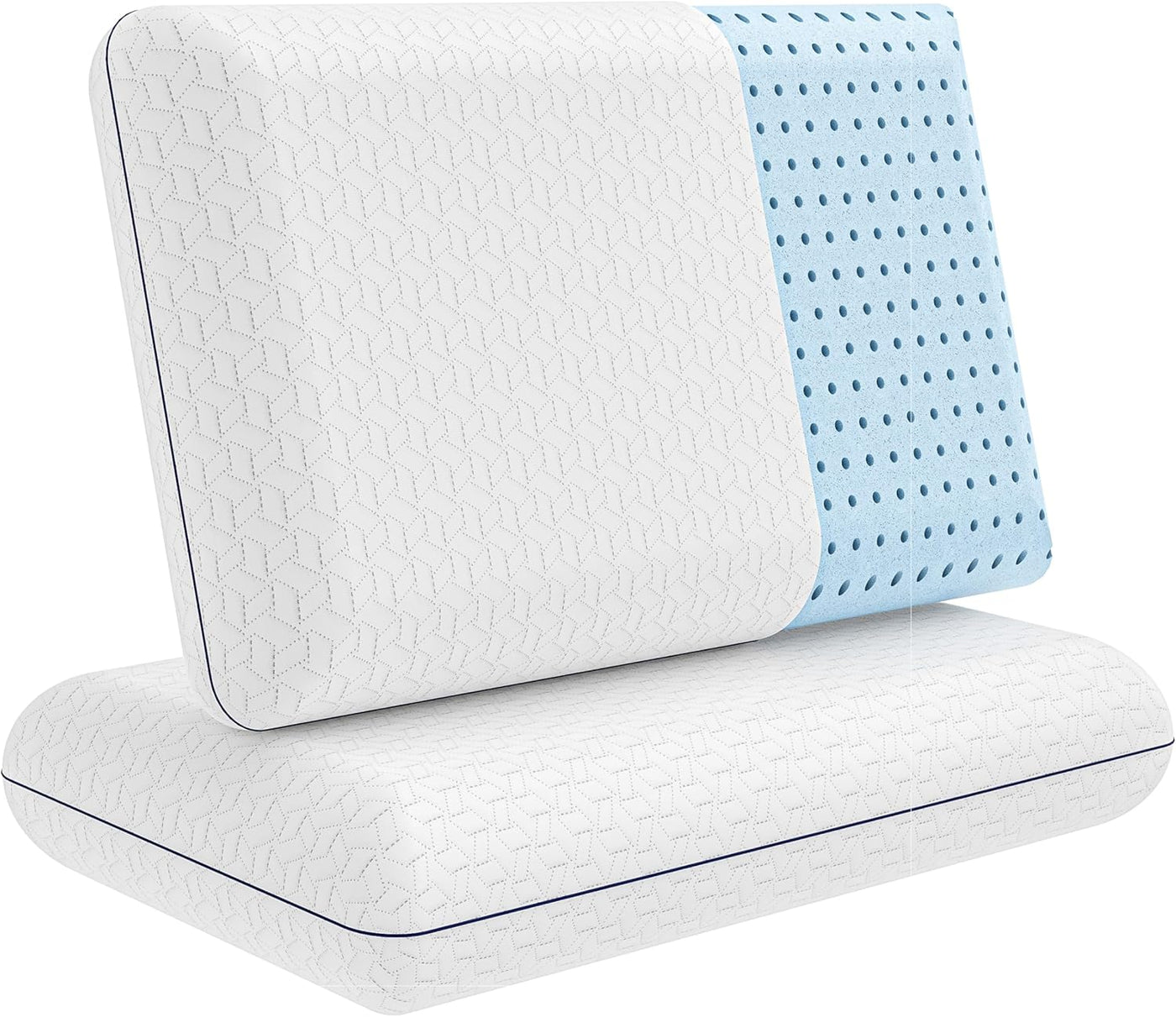 Vaverto Almohadas de espuma viscoelástica - Almohada refrescante fi...