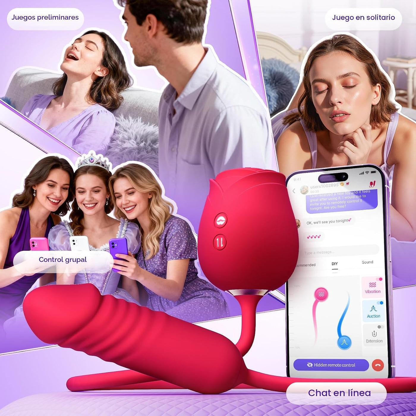 Consolador vibrador juguetes sexuales para mujeres, juguete sexual...