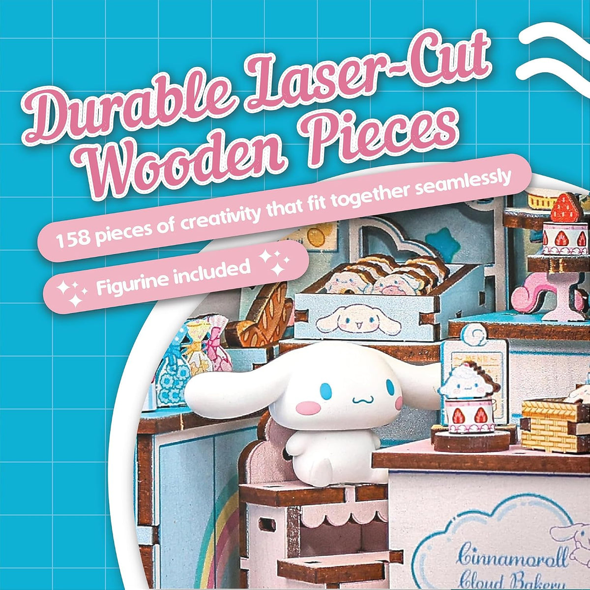 Hands Craft Cinnamoroll Cloud - Kit de rincón de libro de panadería...