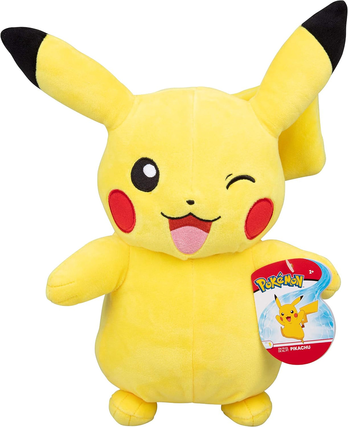 Pokemon Pikachu Guiñando - Peluche grande de 12 pulgadas, con licen...