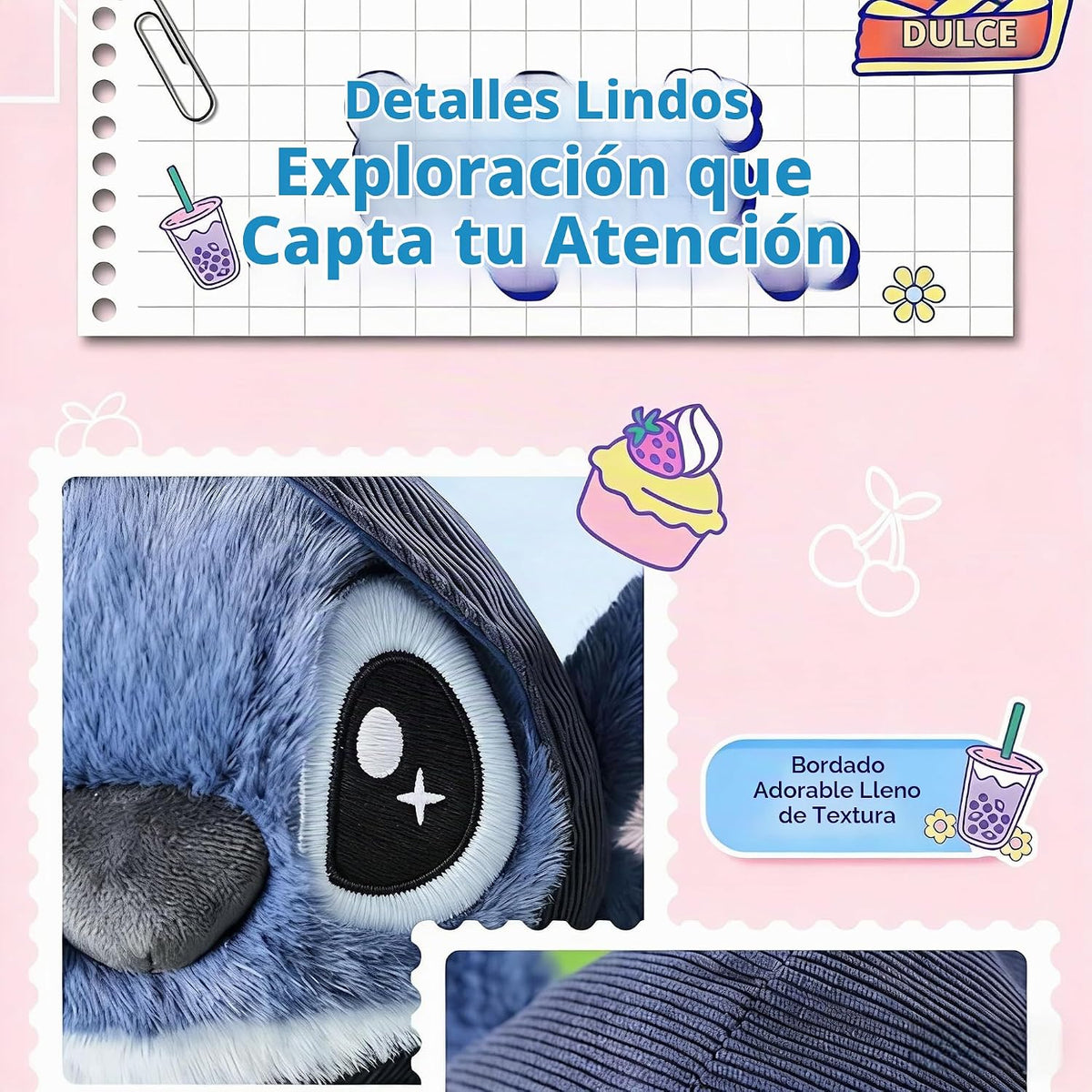 MINISO Disney Lilo & Stitch - Peluche de punto sentado de 14 pu...