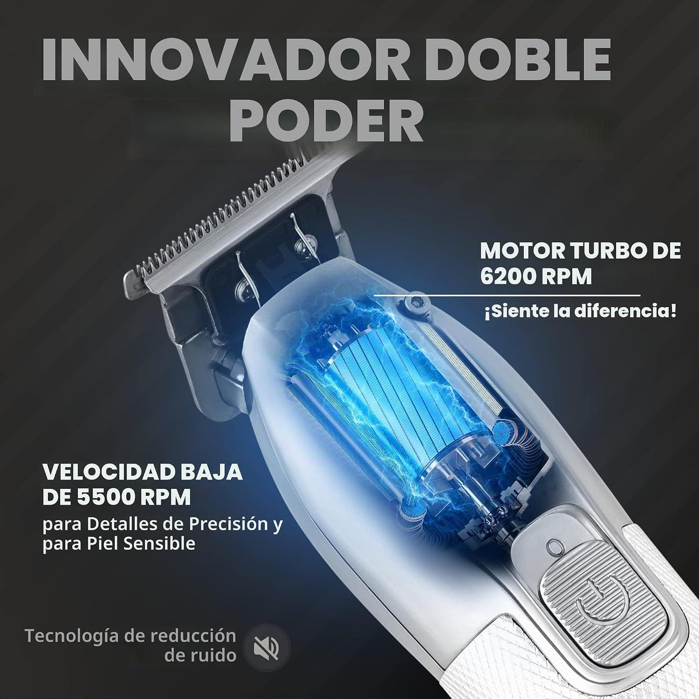 Fagaci Juego de cortapelos profesional para hombre, Turbo Power con...