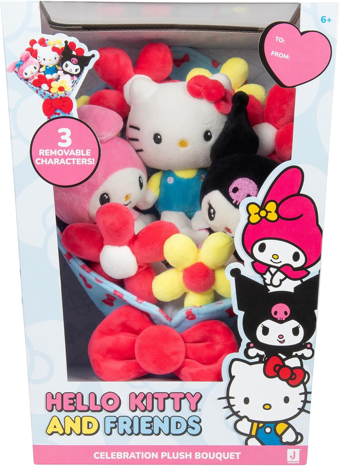 Jazwares Hello Kitty and Friends - Bouquet de peluche de celebració...