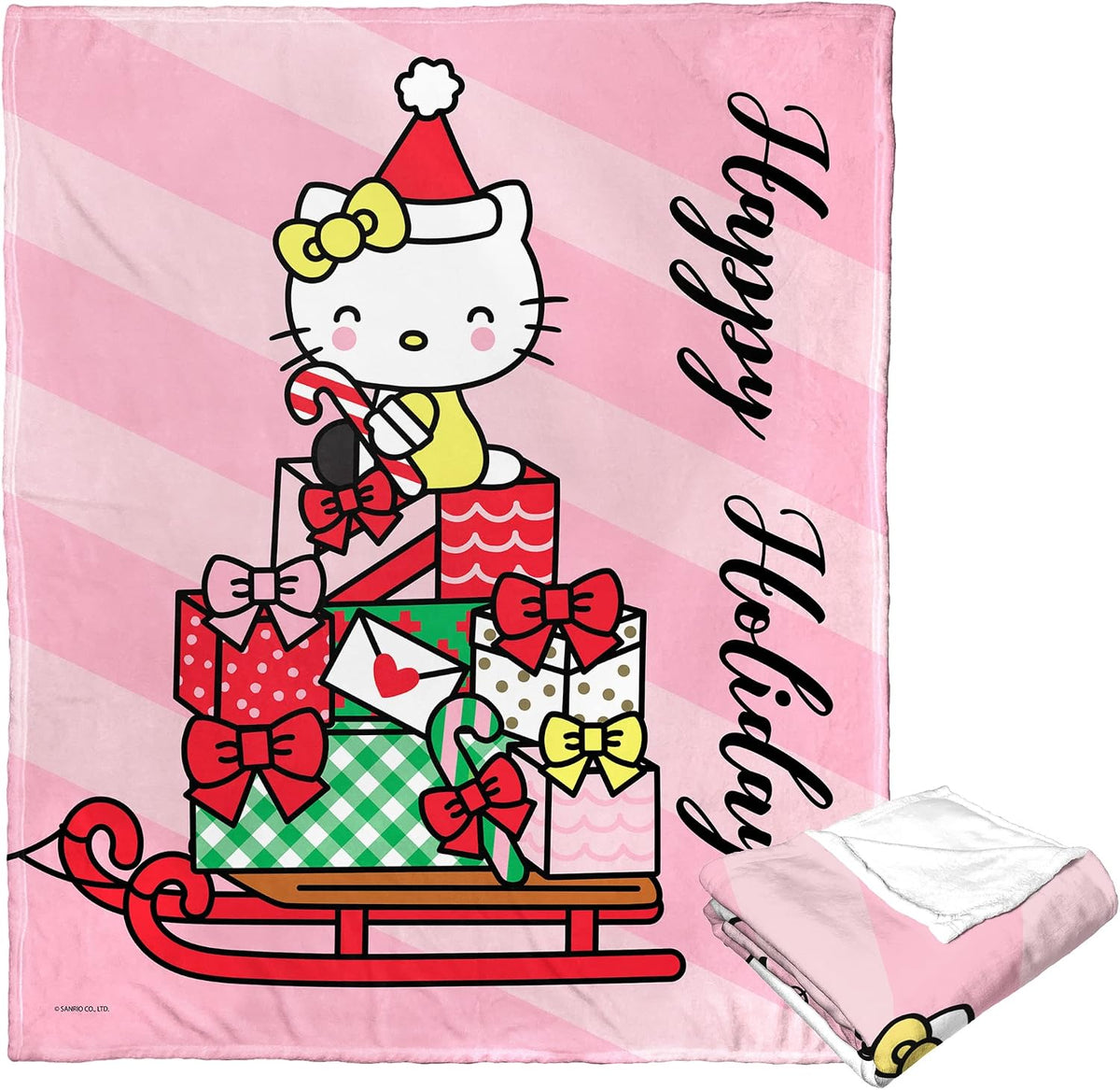 Northwest Hello Kitty - Manta de seda táctil, 50 x 60 pulgadas, Hap...