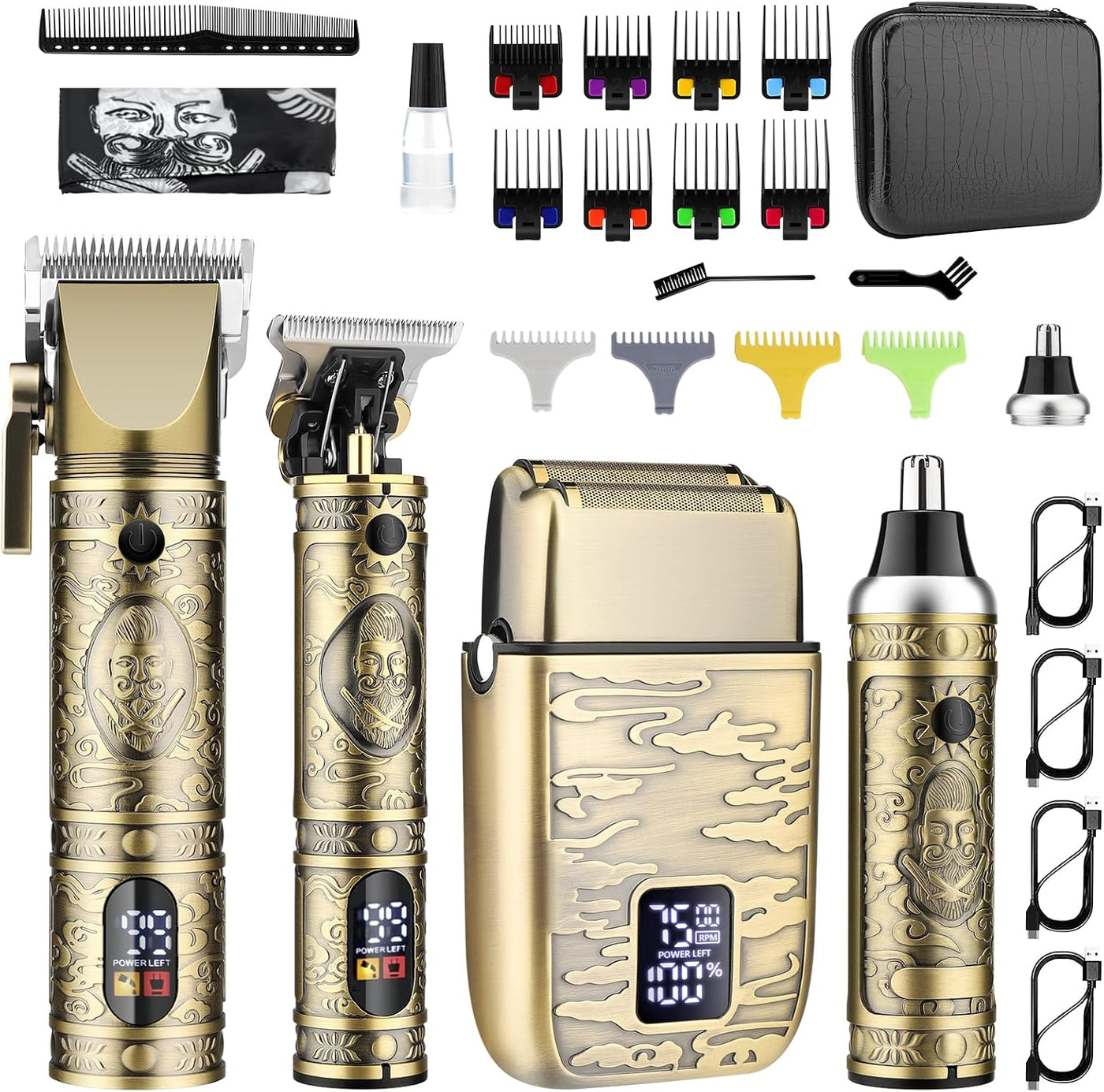 GSKY Cortapelos 27 en 1 para hombres profesionales, kits y juegos d...