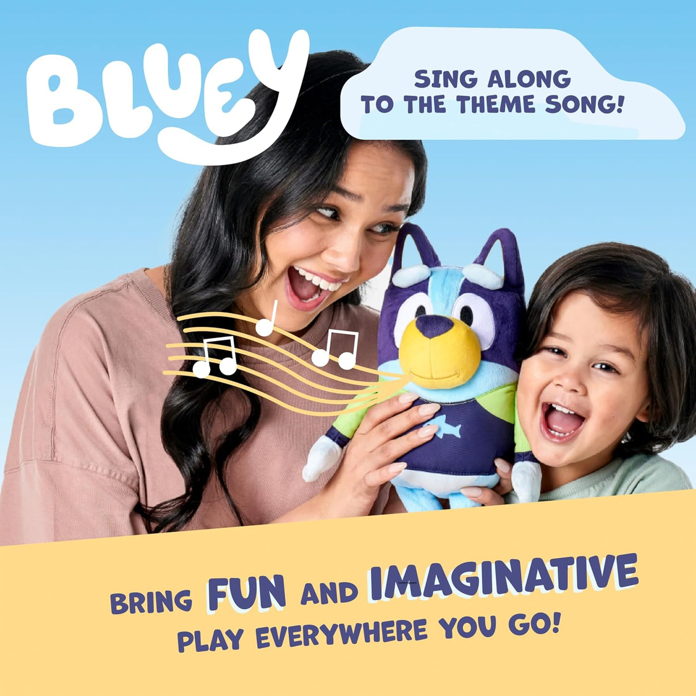 Bluey Peluche parlante, juguete musical de 13 pulgadas con 9 frases...