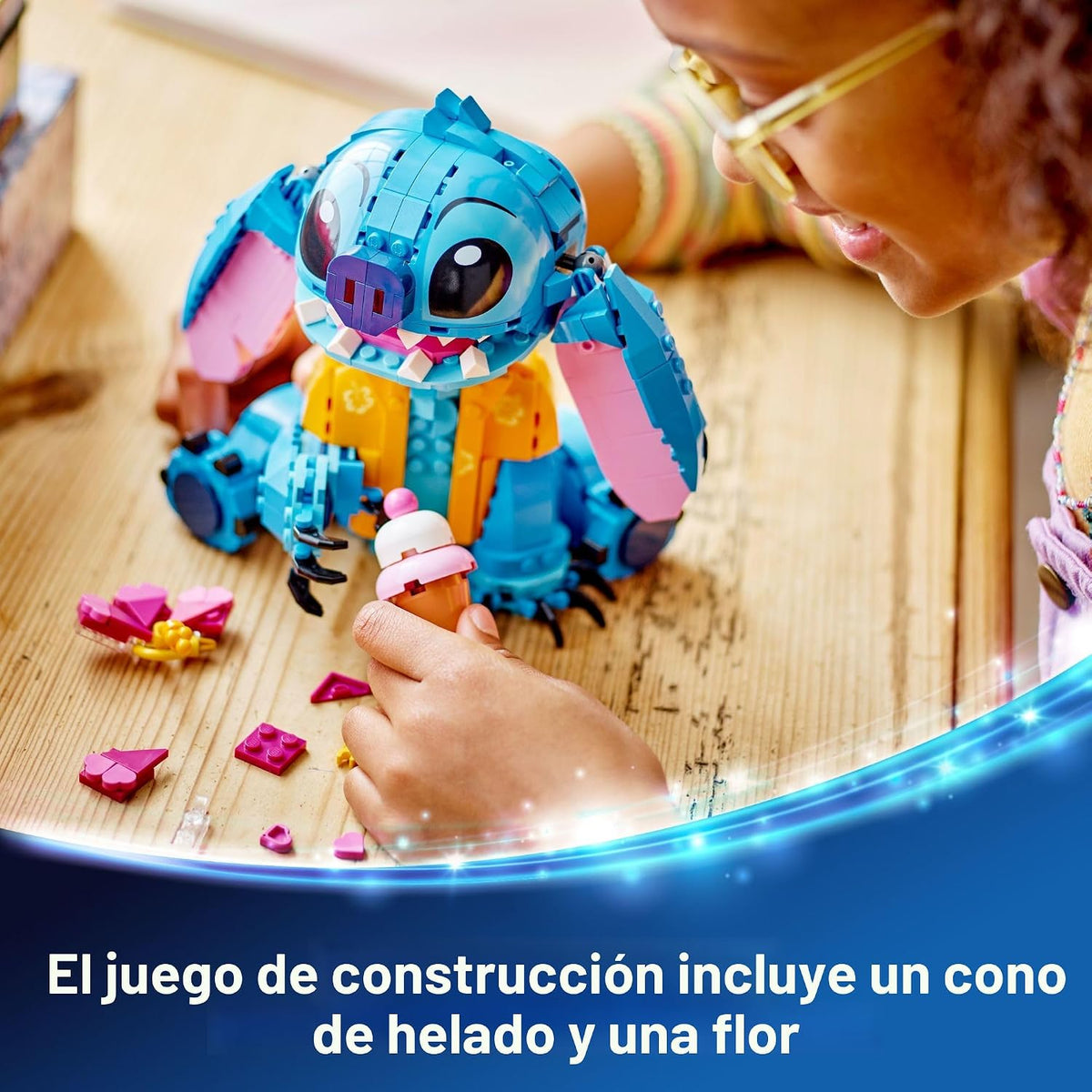 Kit de Construcción de Juguete LEGO Disney Stitch, Juguete Disney p...
