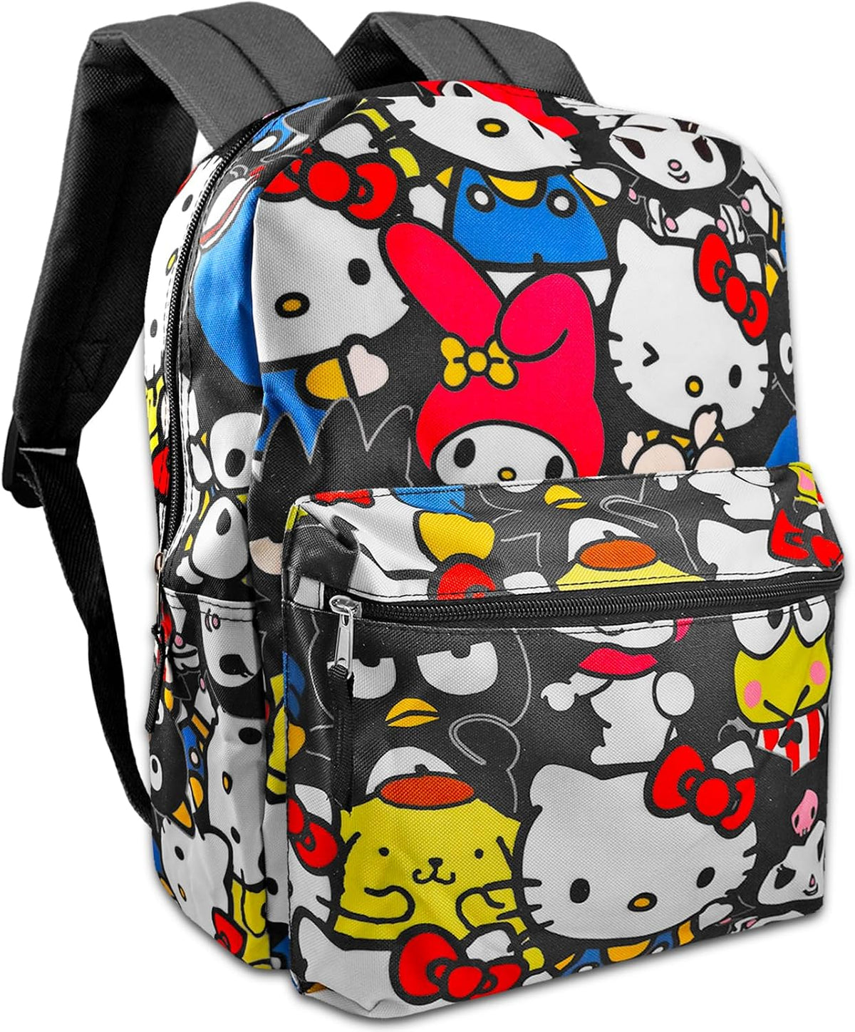 Hello Kitty Mochila para niñas: paquete con bolsa Sanrio de 16 pulg...