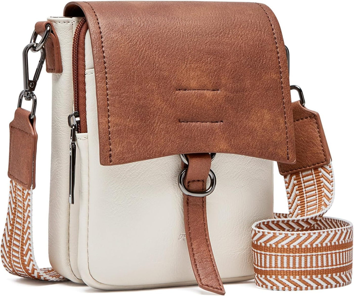 Bolsos cruzados pequeños para mujer, bolso de cuero suave para telé...