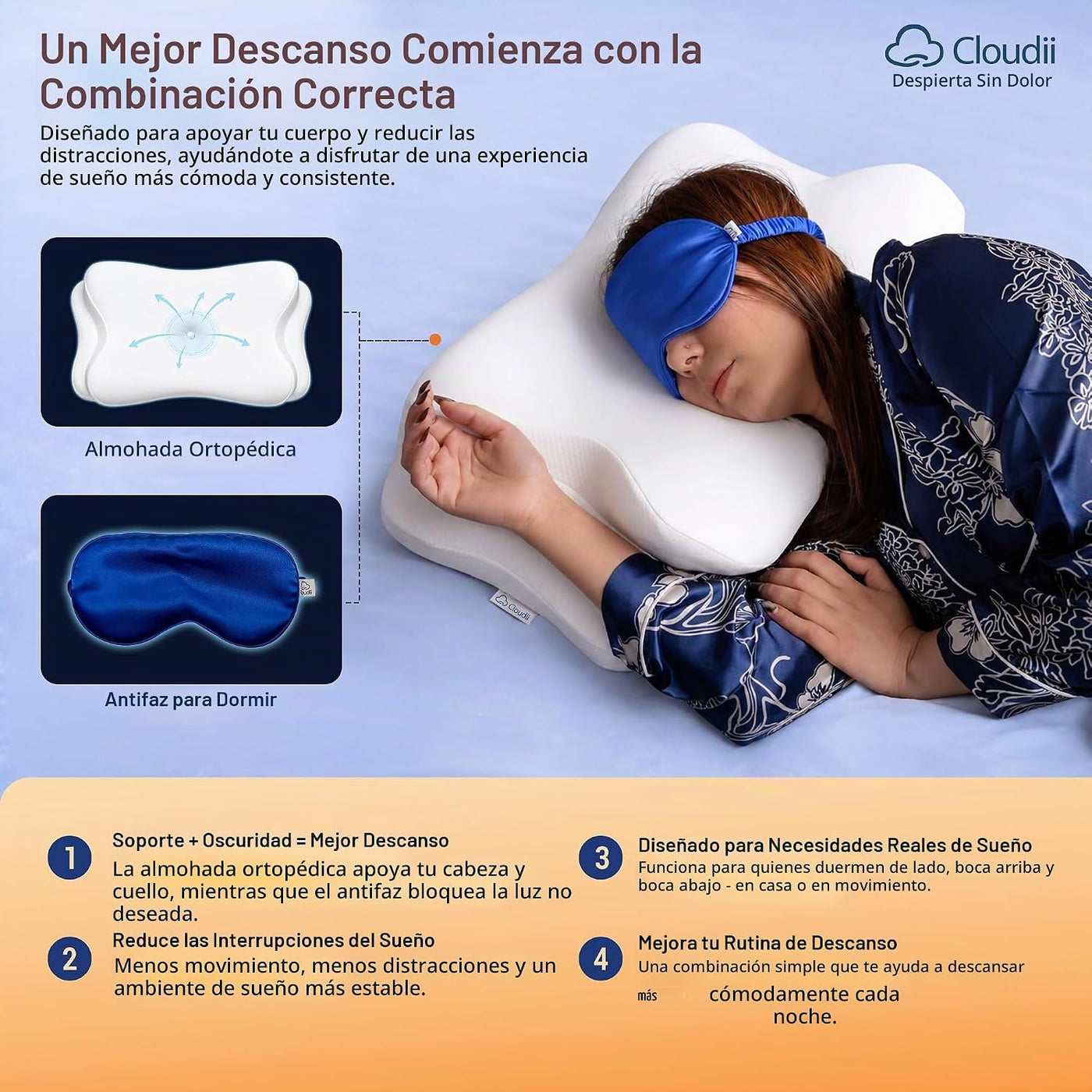 Cloudii Almohada cervical para aliviar el dolor de cuello \u2013 Al...