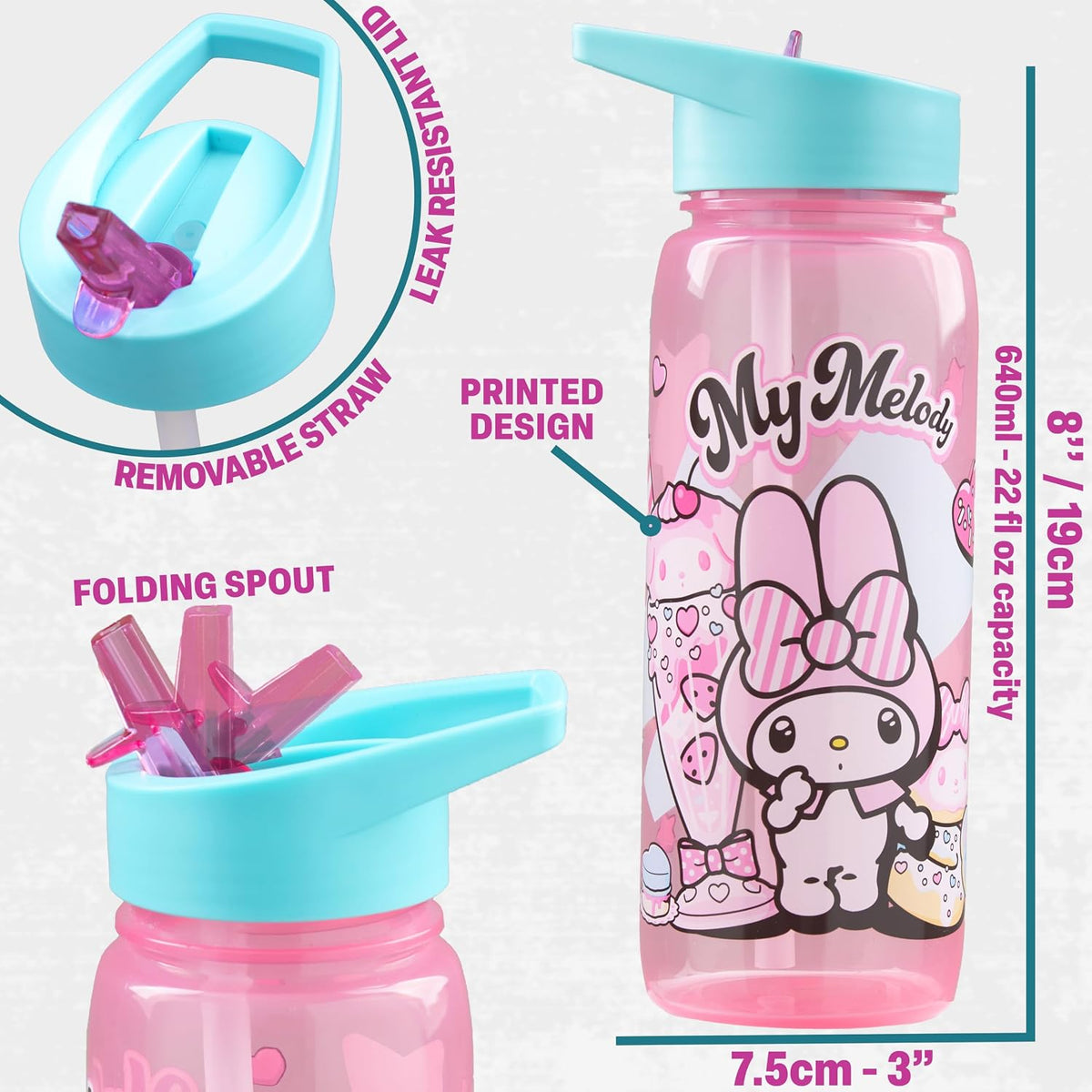 Get Trend My Melody Girls Bolsa de almuerzo, caja Bento y botella d...