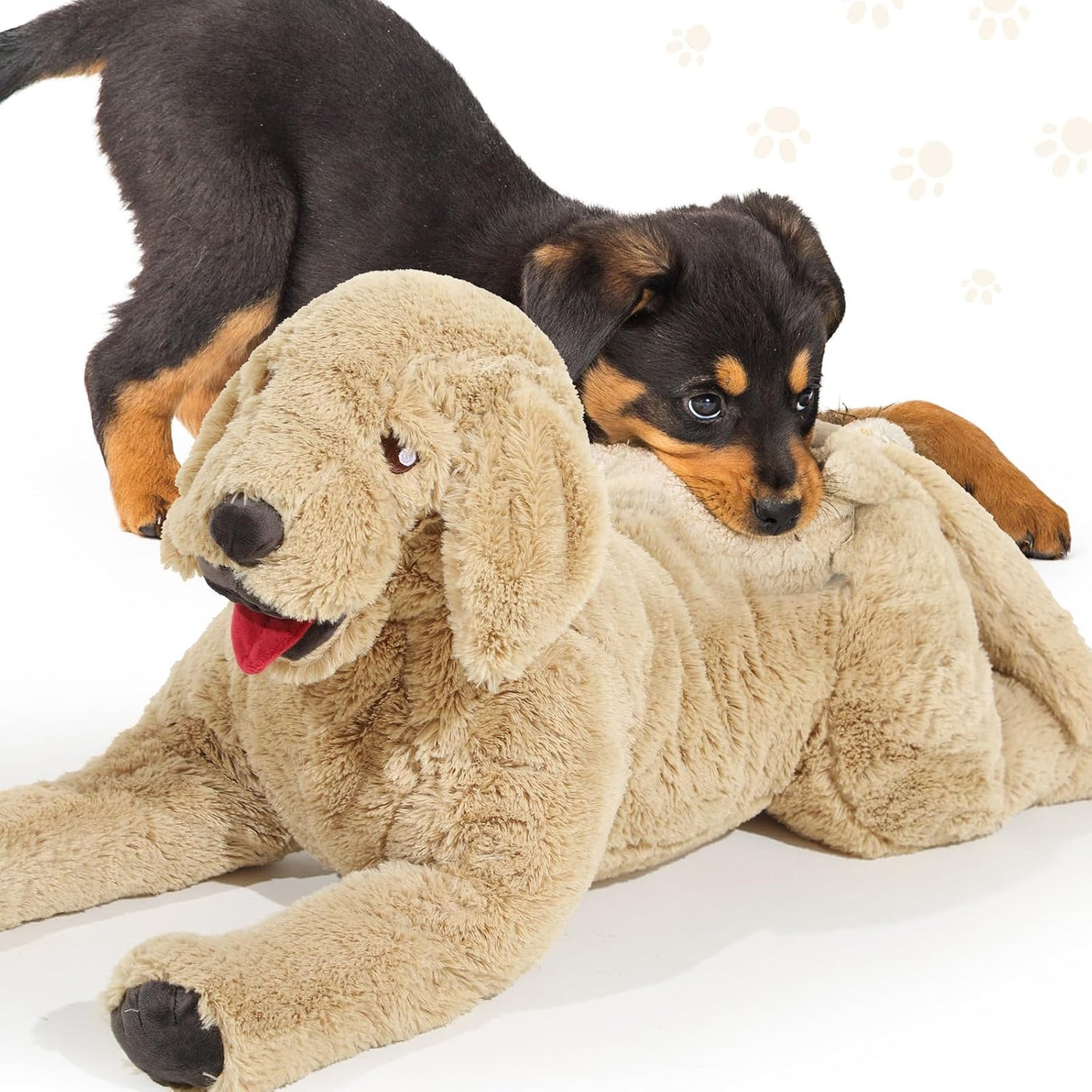 Geosar Animales de peluche de perro de 55.12 pulgadas, suaves jugue...