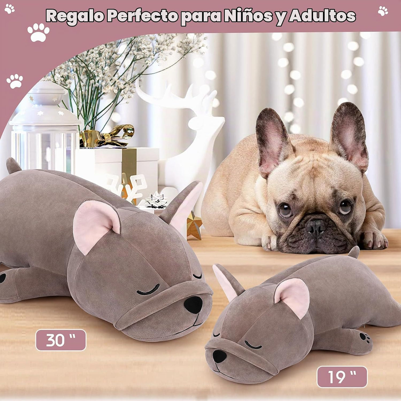 Auspicious beginning Peluche Relleno de Bulldog Francés Grande de 1...