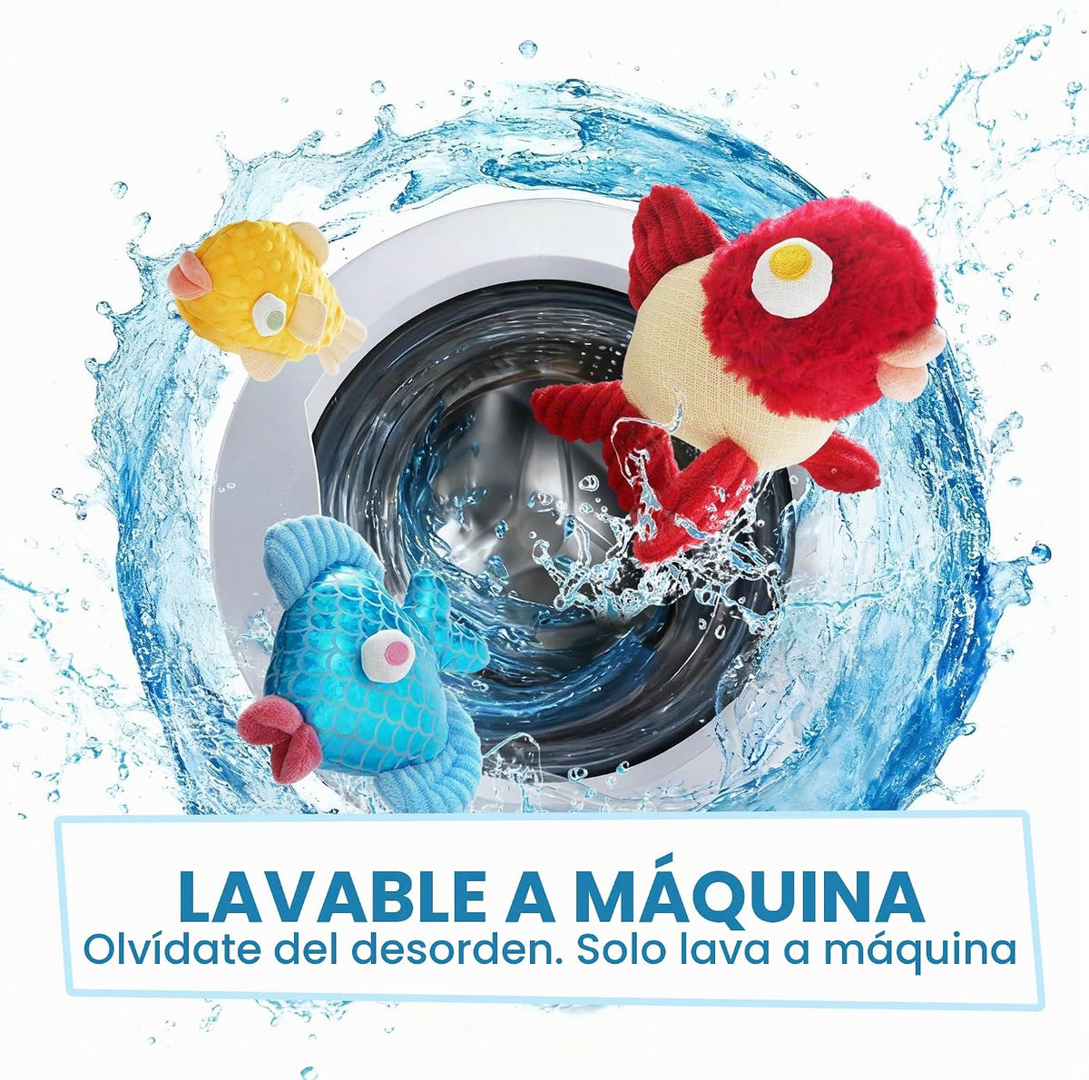 Nocciola - Juguetes resistentes para perros, juguetes chirriantes p...