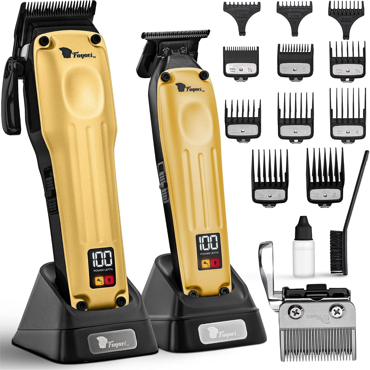 Fagaci Cortadora de pelo profesional para hombres, kit de peluquerí...
