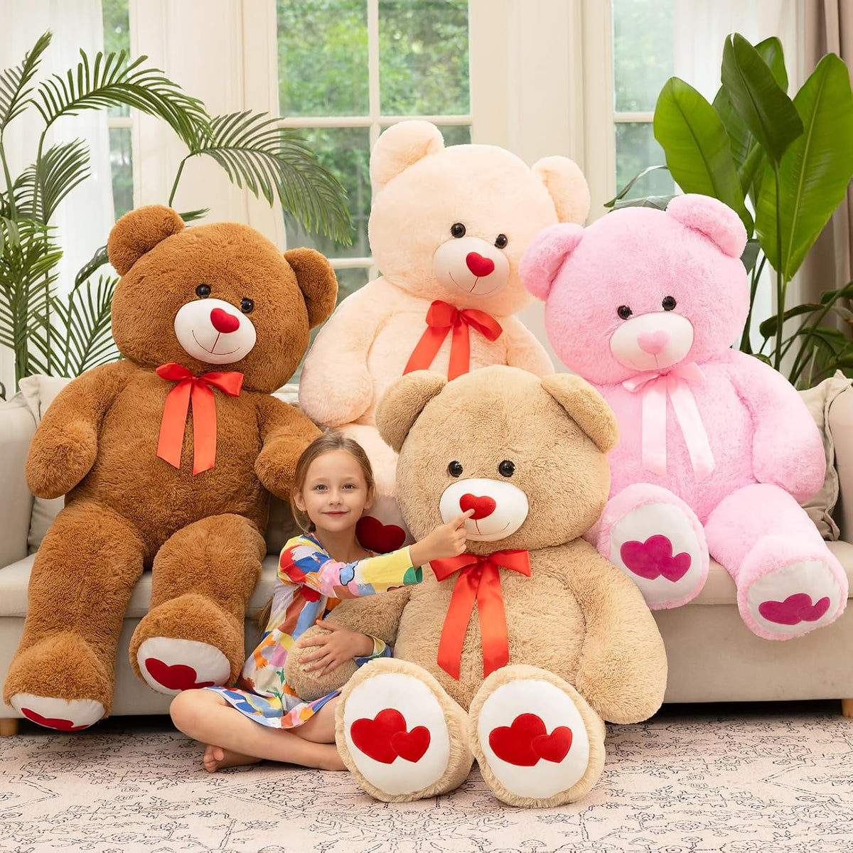 Oso de peluche gigante Tezituor de 4 pies - Gran oso de peluche con...