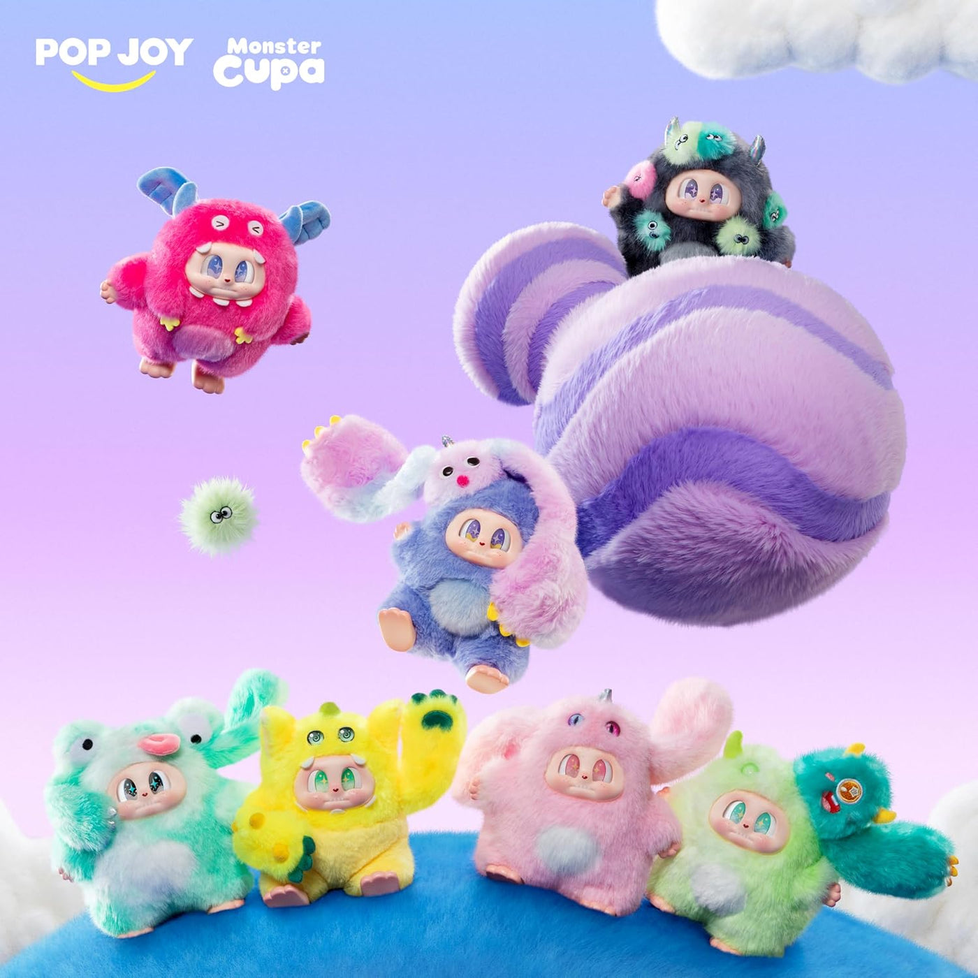 POP JOY Peluche Blindbox Monster Cupa - Llavero de peluche (al azar...