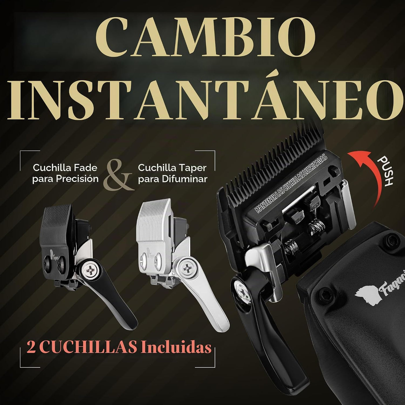 Fagaci Cortadora de pelo profesional para hombres, kit de peluquero...