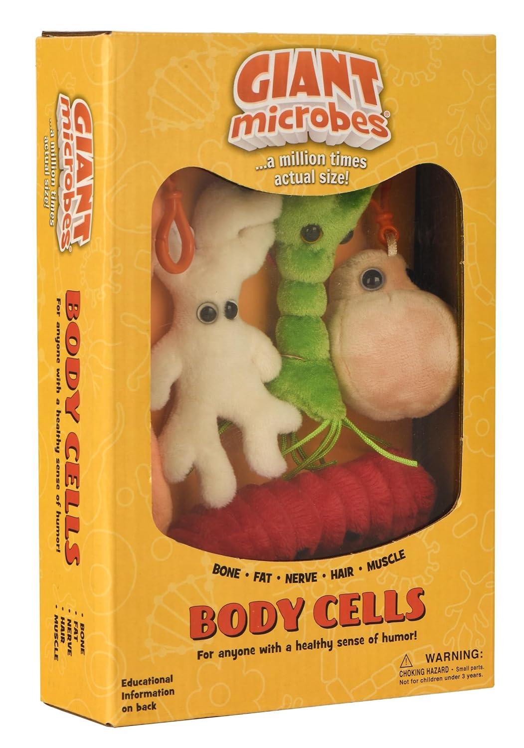 GIANT MICROBES Caja de regalo con temática de células corporales, r...