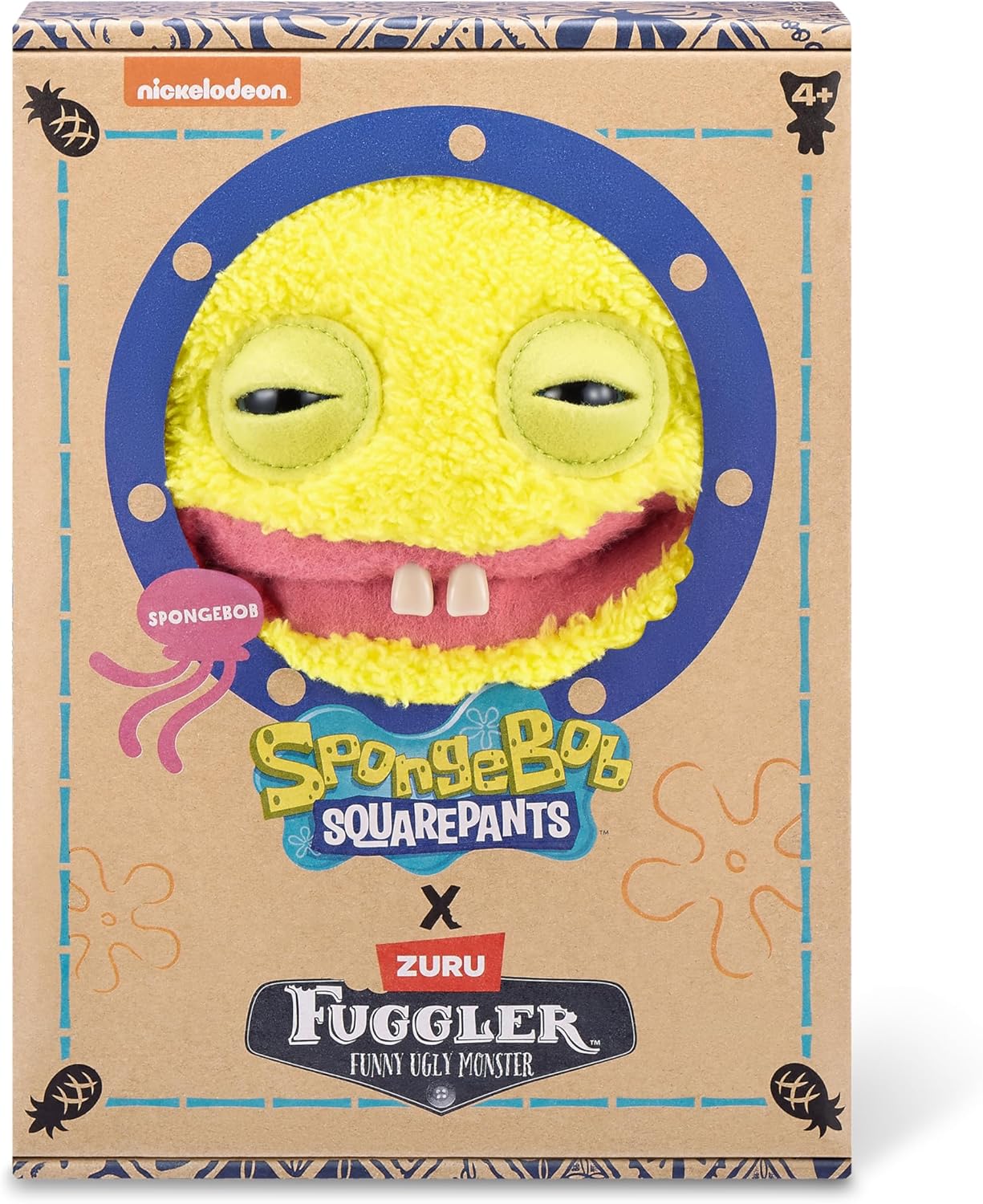 Fuggler Bob Esponja 9" Peluche - Bob Esponja