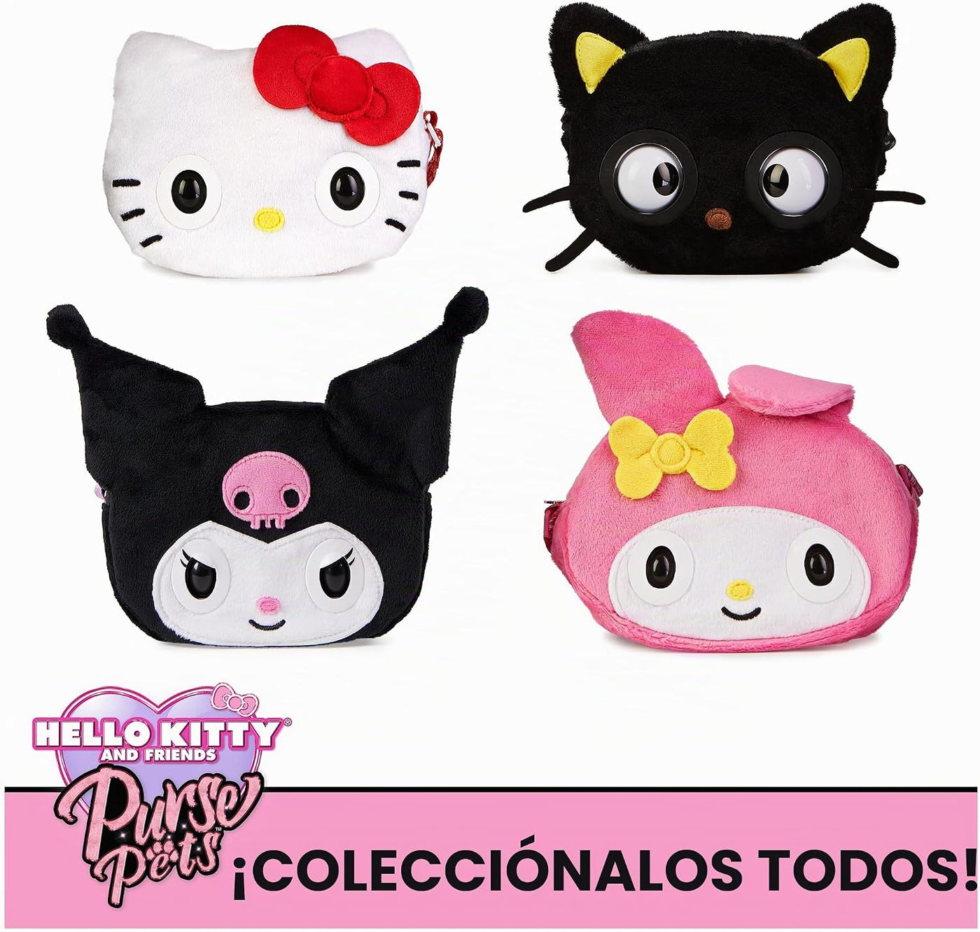 Purse Pets Sanrio Kuromi - Bolso cruzado interactivo para mascotas,...