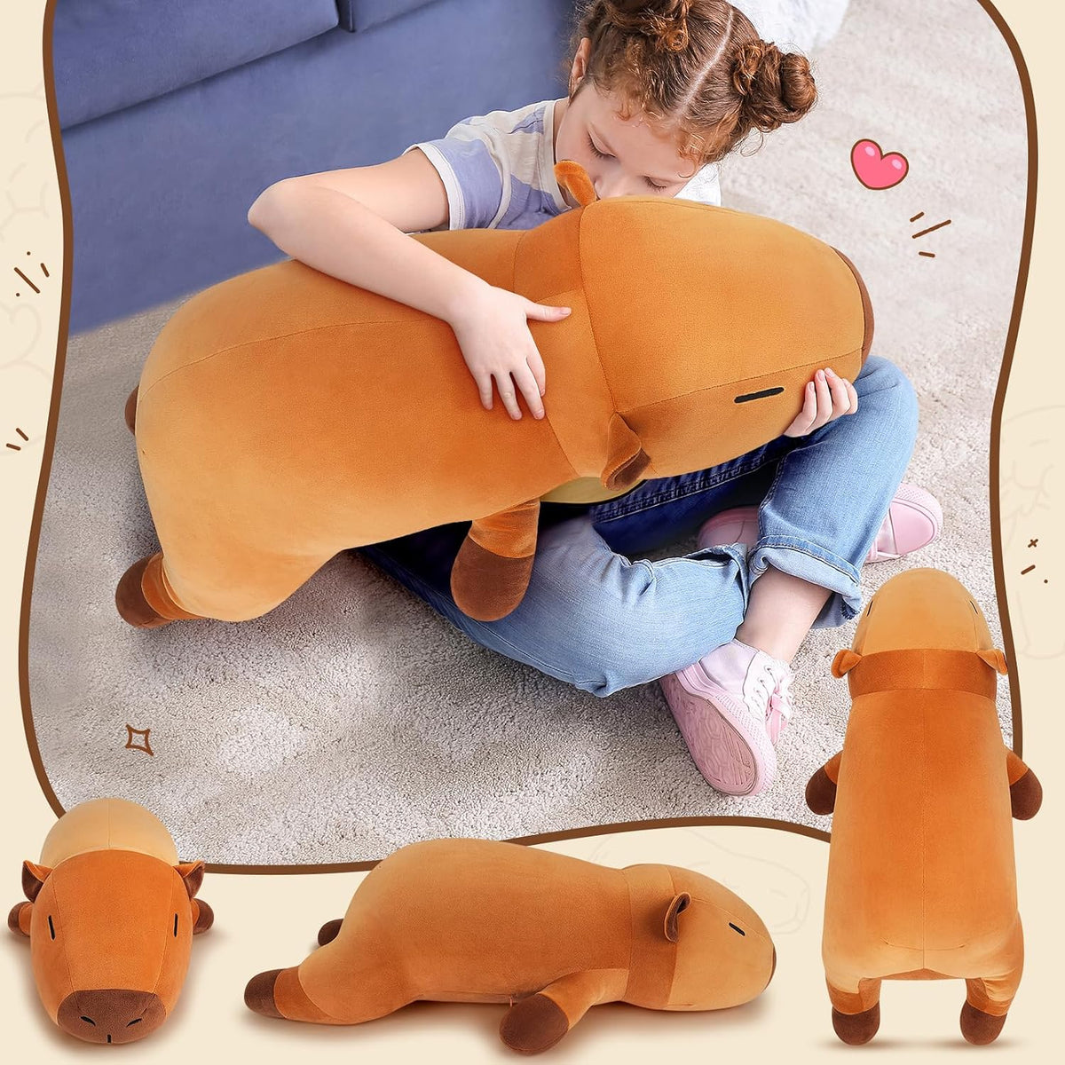 Animal de Peluche Relleno de Capibara Gigante de 30'' - Alm...