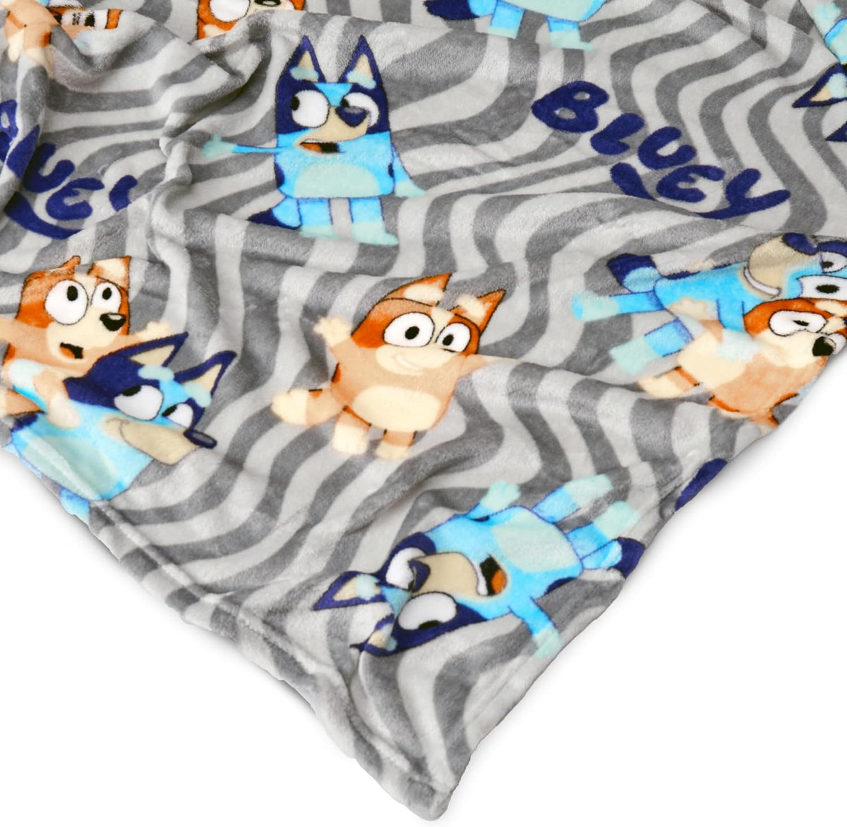 Bluey - Juego de manta y almohada abrazable de felpa, manta de tact...