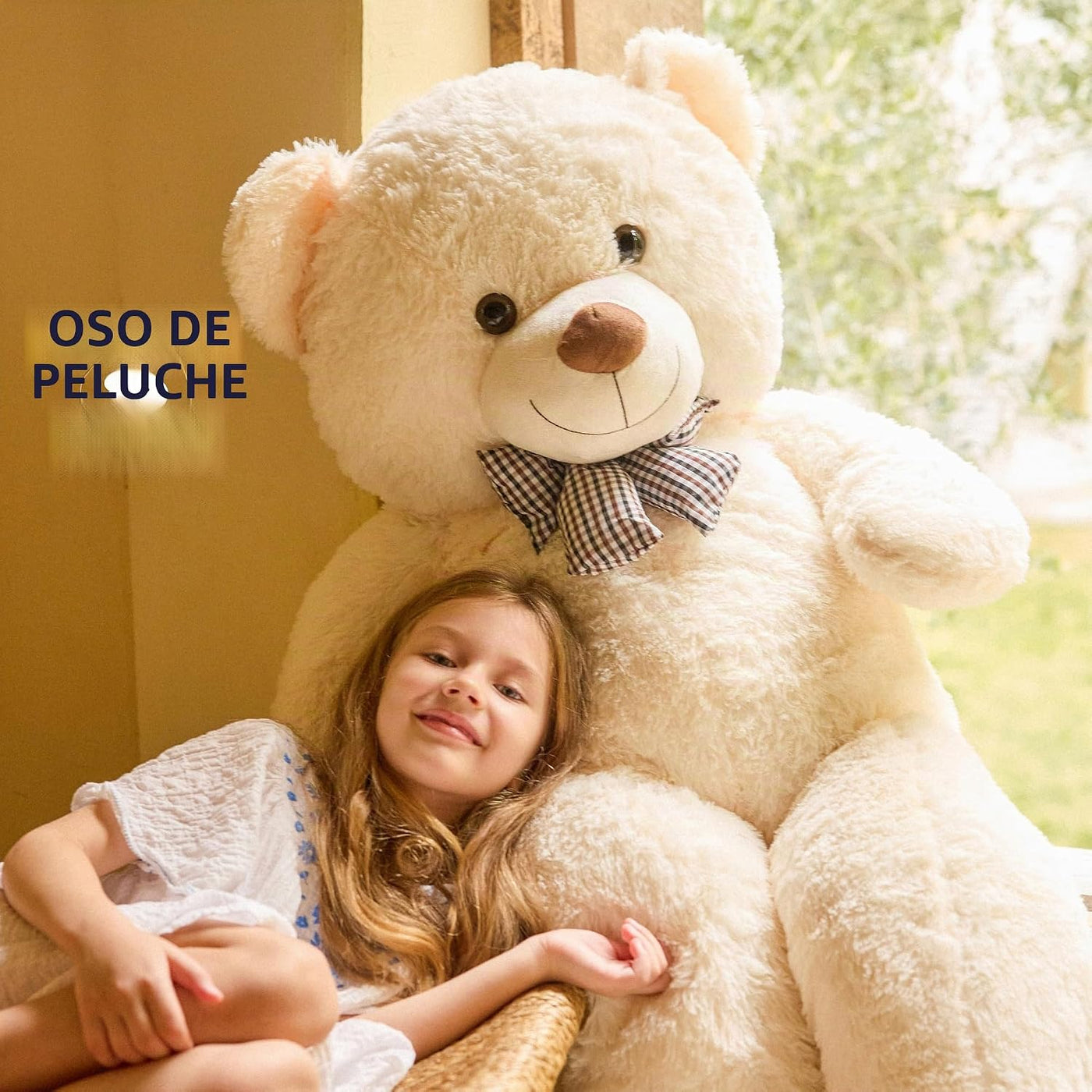 Oso de peluche gigante grande de 47 pulgadas, animales de peluche,...